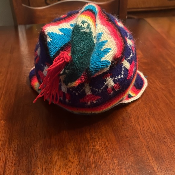 Handmade knit hat toboggan child's OS - Picture 2 of 6